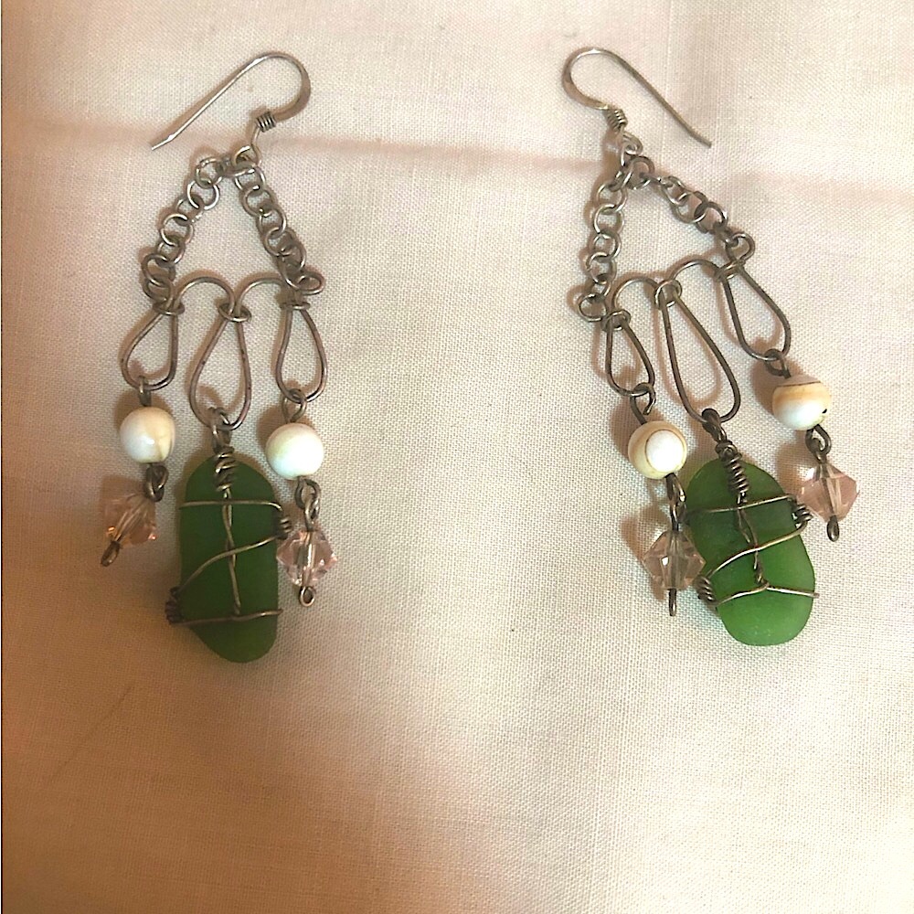 Beach Glass Earrings